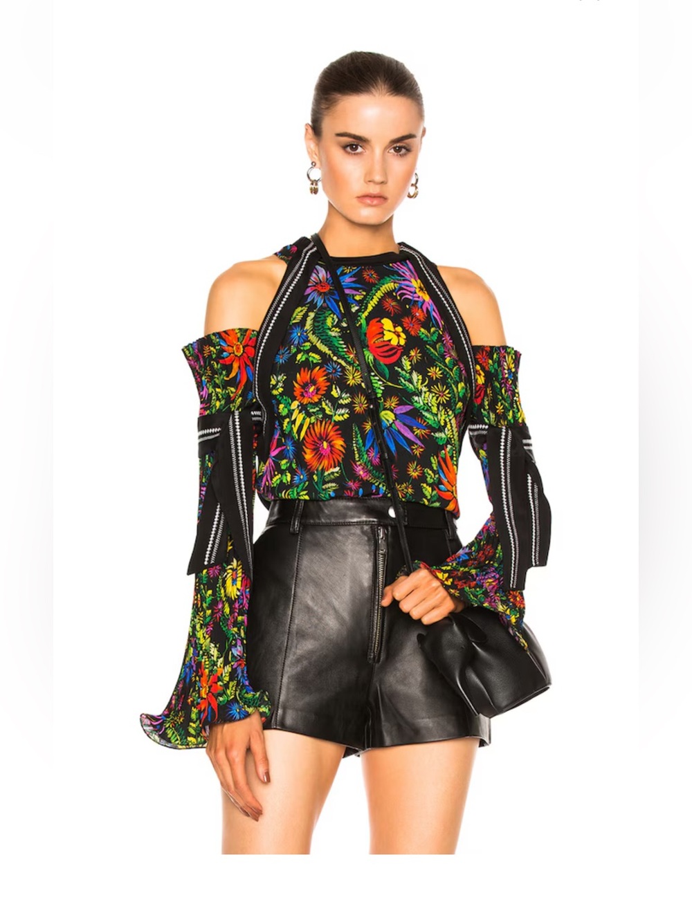 3.1 Phillip Lim Long Sleeve Cold Shoulder Blouse